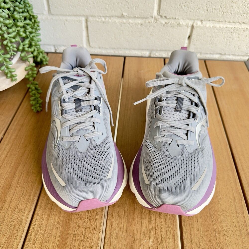 Saucony Hurricane 24 Women’s 9 Flint Viola Gray Purple Running Shoes S10933-240 - Picture 3 of 10